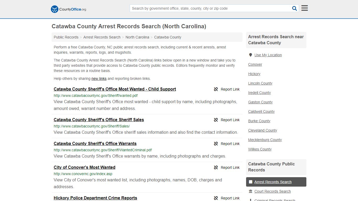 Arrest Records Search - Catawba County, NC (Arrests & Mugshots)